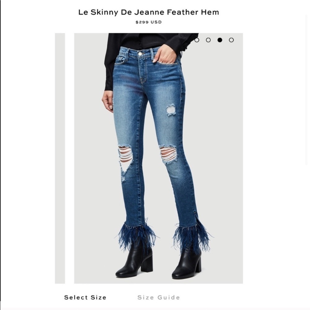 Frame feather jeans